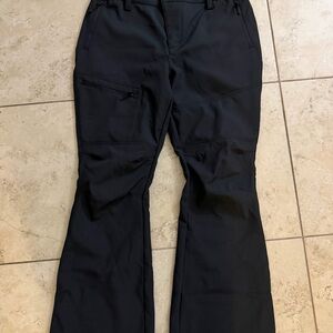 Cycorld Women’s Black Ski Pants Fleece Lined Waterproof Soft Shell Size 16